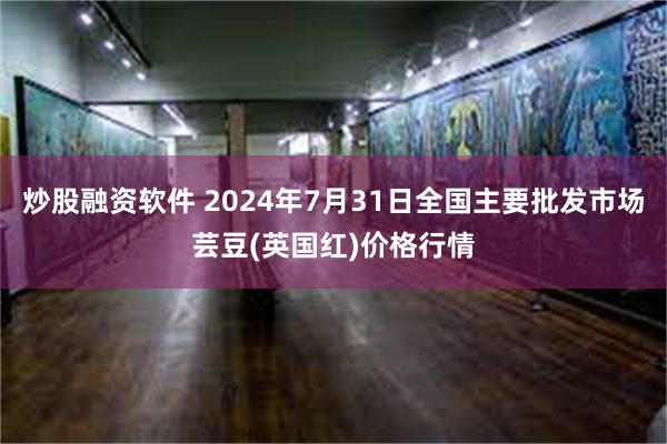 炒股融资软件 2024年7月31日全国主要批发市场芸豆(英国红)价格行情