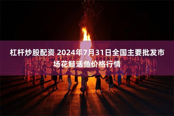 杠杆炒股配资 2024年7月31日全国主要批发市场花鲢活鱼价格行情