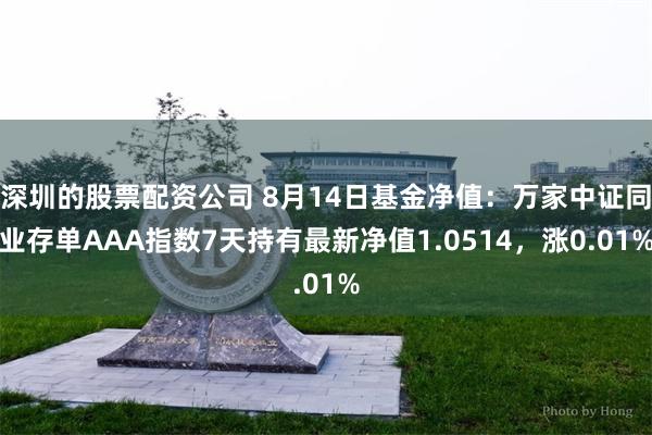 深圳的股票配资公司 8月14日基金净值：万家中证同业存单AAA指数7天持有最新净值1.0514，涨0.01%