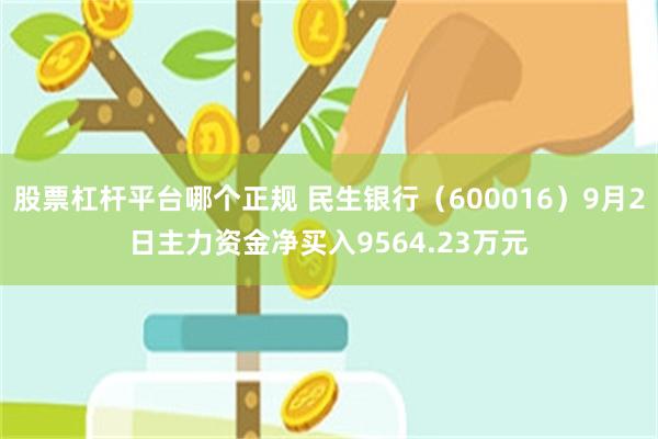 股票杠杆平台哪个正规 民生银行（600016）9月2日主力资金净买入9564.23万元