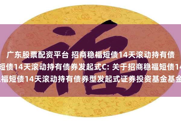 广东股票配资平台 招商稳福短债14天滚动持有债券发起式A,招商稳福短债14天滚动持有债券发起式C: 关于招商稳福短债14天滚动持有债券型发起式证券投资基金基金经理变更的公告