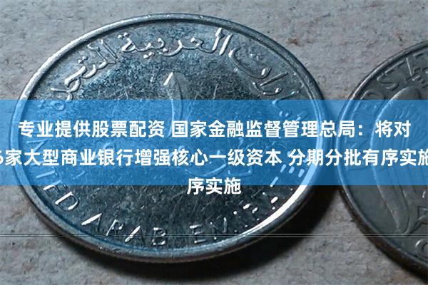 专业提供股票配资 国家金融监督管理总局：将对6家大型商业银行增强核心一级资本 分期分批有序实施