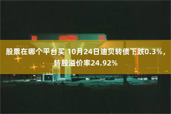 股票在哪个平台买 10月24日迪贝转债下跌0.3%，转股溢价率24.92%