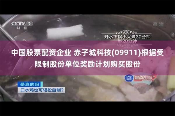 中国股票配资企业 赤子城科技(09911)根据受限制股份单位奖励计划购买股份