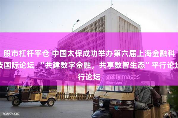 股市杠杆平仓 中国太保成功举办第六届上海金融科技国际论坛  “共建数字金融，共享数智生态”平行论坛