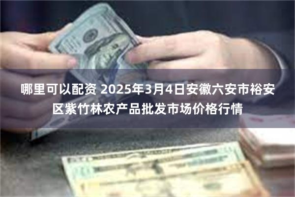 哪里可以配资 2025年3月4日安徽六安市裕安区紫竹林农产品批发市场价格行情