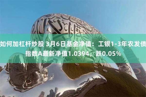 如何加杠杆炒股 3月6日基金净值：工银1-3年农发债指数A最新净值1.0394，跌0.05%